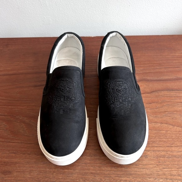 KENZO Platform Sneakers w/Embossed Tiger Logo - Picture 3 of 12